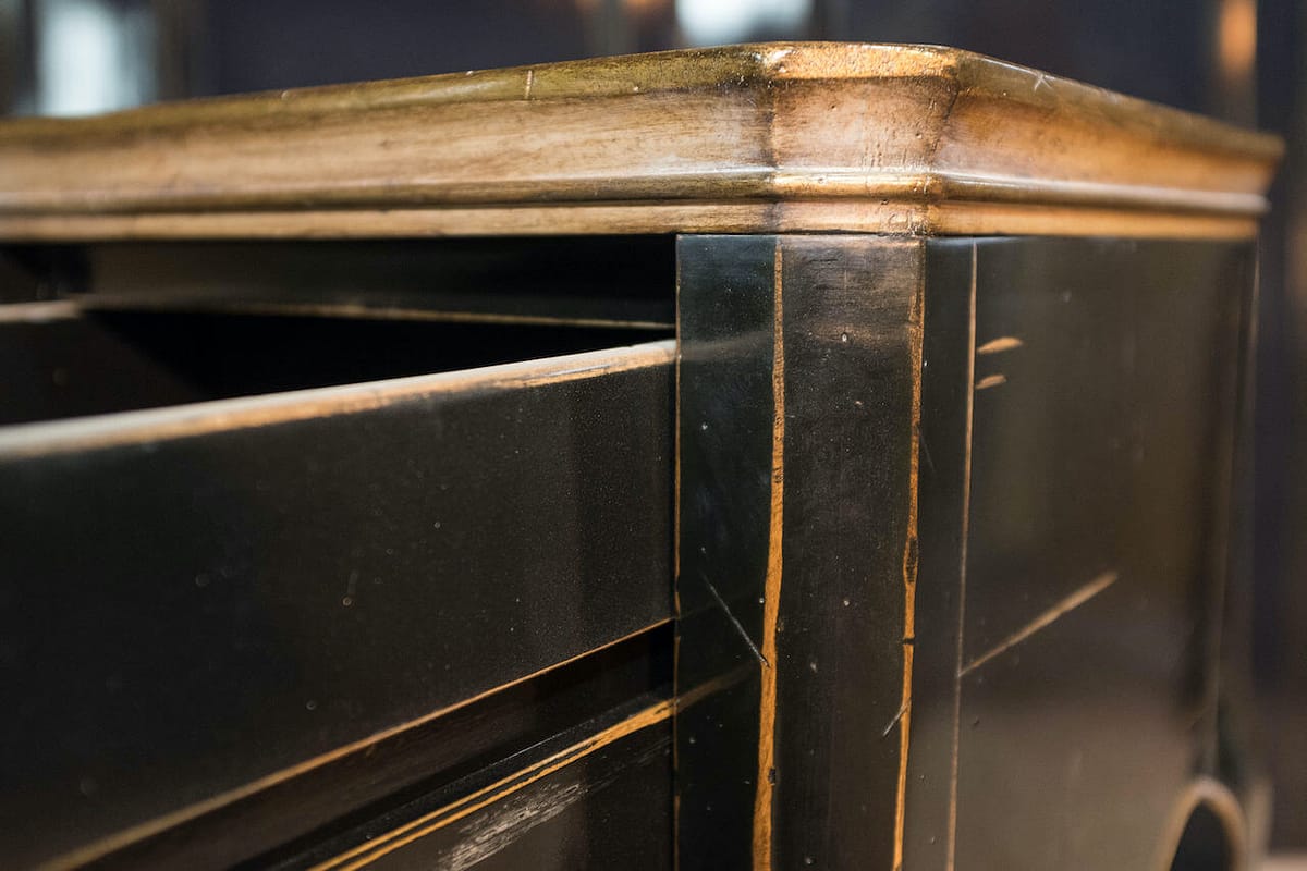 vintage coffee table on long legs with drawer