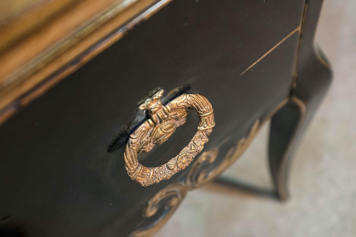 vintage coffee table on long legs with drawer