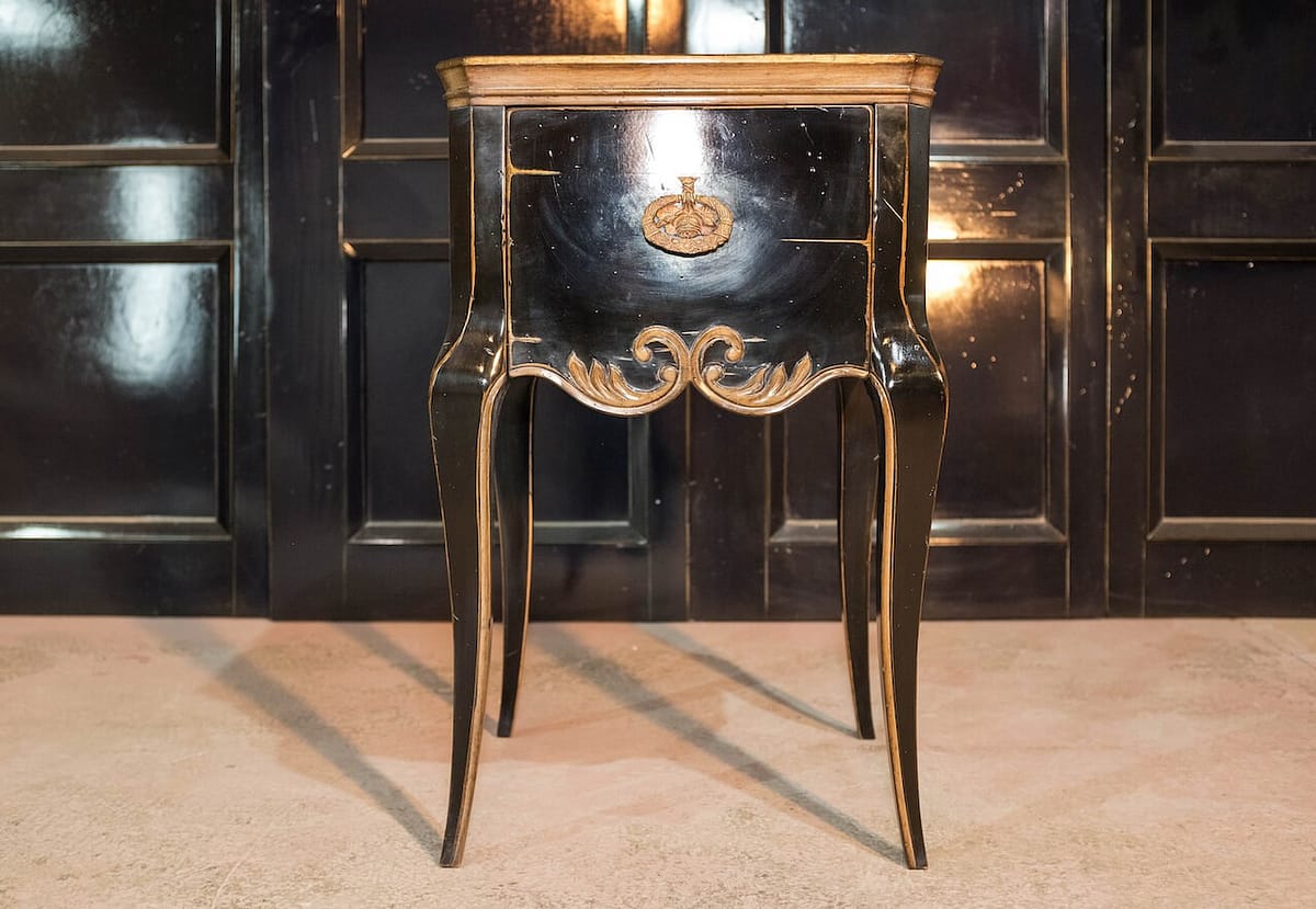 vintage coffee table on long legs with drawer